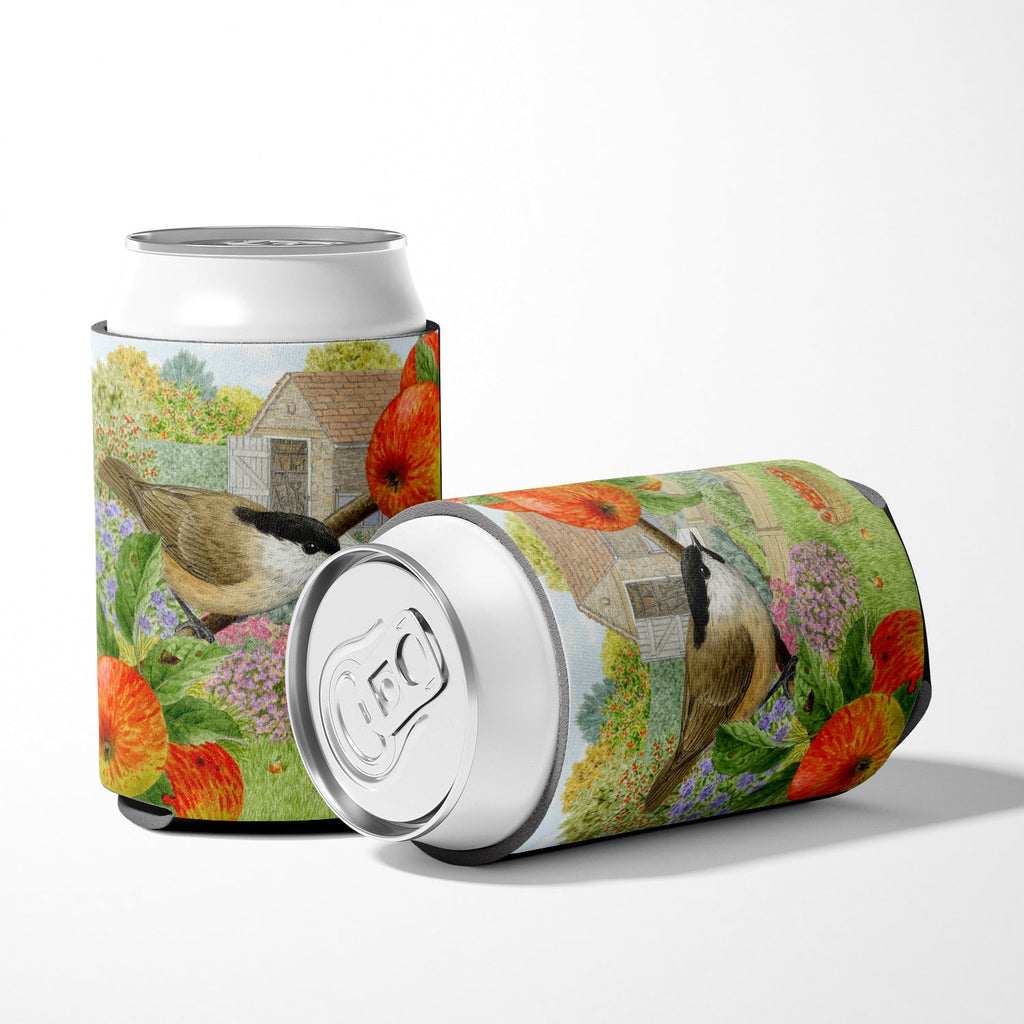 Coal Tits Apple Picker Can or Bottle Hugger Cooler Sleeve for Standard 12 oz Cans, Insulated Foam Beer & Soda Can Hugger Reusable