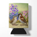 House Sparrows Feeding Time Can or Bottle Hugger Cooler Sleeve for Standard 12 oz Cans, Insulated Foam Beer & Soda Can Hugger Reusable