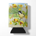 Coal Tits Yellow Flowers Can or Bottle Hugger Cooler Sleeve for Standard 12 oz Cans, Insulated Foam Beer & Soda Can Hugger Reusable