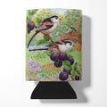 Long Tailed Tits by Sarah Adams Can or Bottle Hugger Cooler Sleeve for Standard 12 oz Cans, Insulated Foam Beer & Soda Can Hugger Reusable