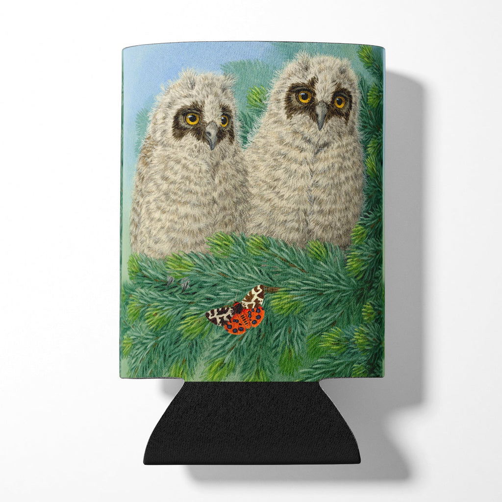 Owlets and Butterfly by Sarah Adams Can or Bottle Hugger Cooler Sleeve for Standard 12 oz Cans, Insulated Foam Beer & Soda Can Hugger Reusable