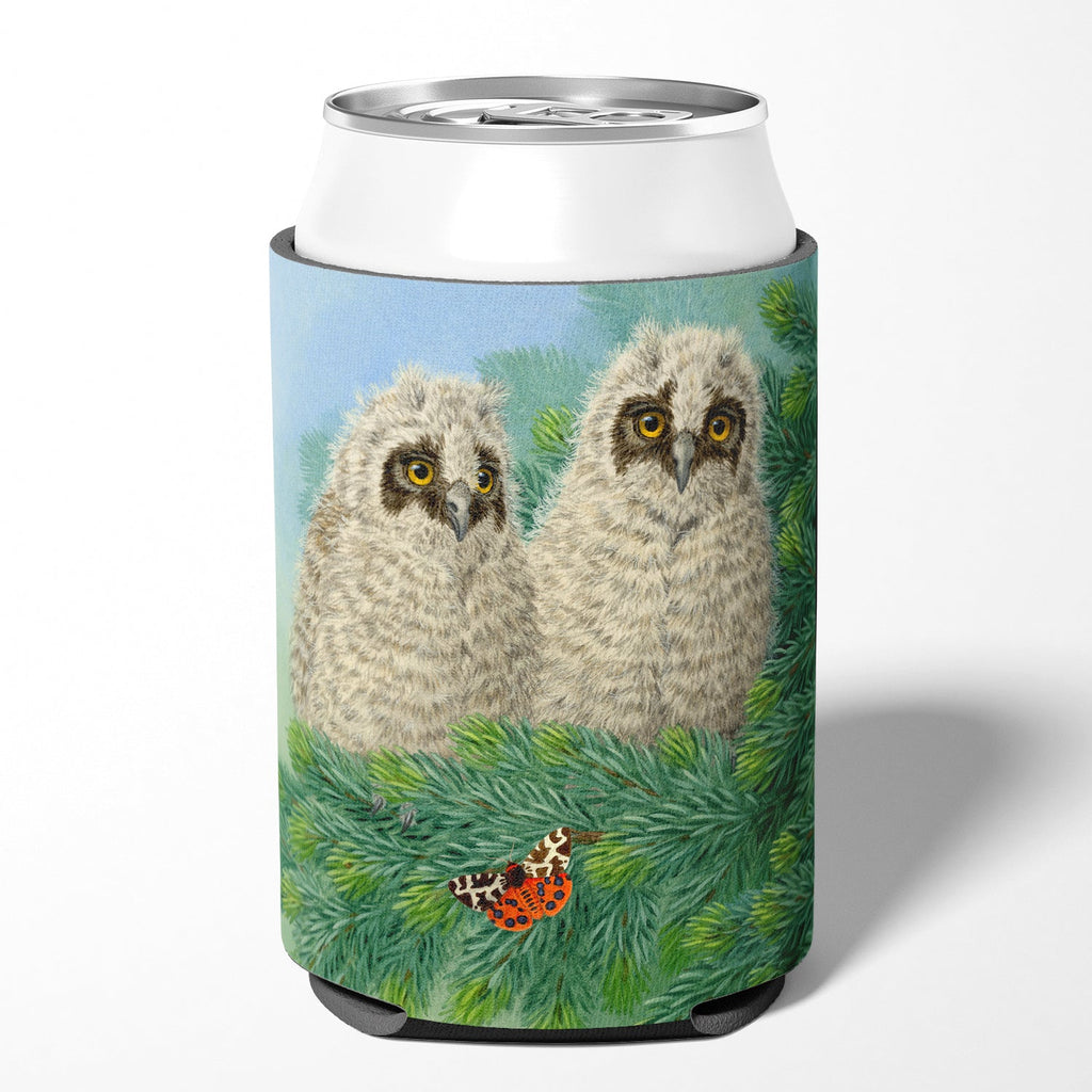 Owlets and Butterfly by Sarah Adams Can or Bottle Hugger Cooler Sleeve for Standard 12 oz Cans, Insulated Foam Beer & Soda Can Hugger Reusable