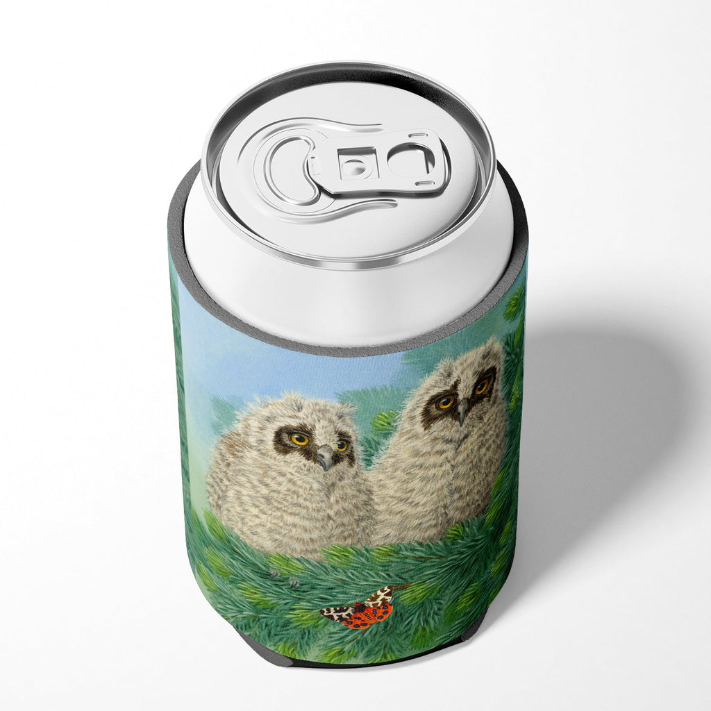 Owlets and Butterfly by Sarah Adams Can or Bottle Hugger Cooler Sleeve for Standard 12 oz Cans, Insulated Foam Beer & Soda Can Hugger Reusable