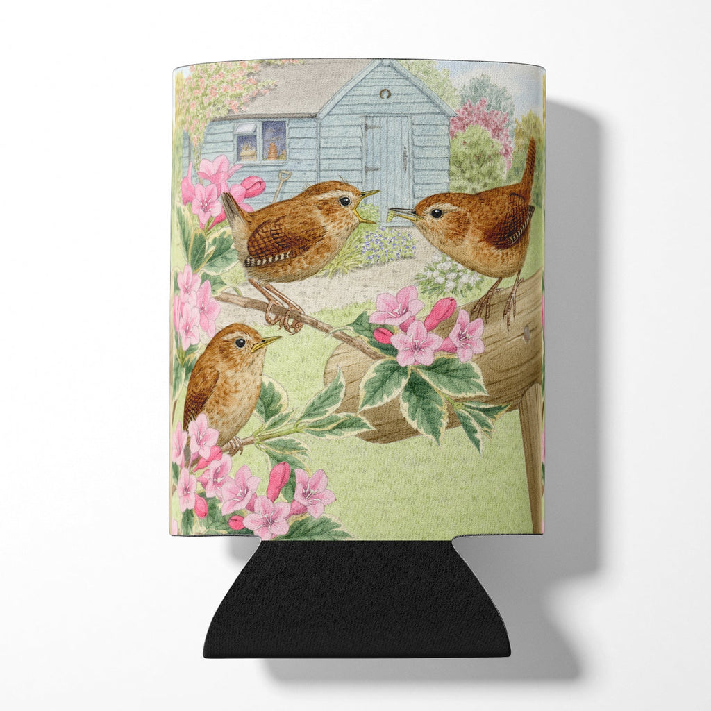 Wrens by Sarah Adams Can or Bottle Hugger Cooler Sleeve for Standard 12 oz Cans, Insulated Foam Beer & Soda Can Hugger Reusable