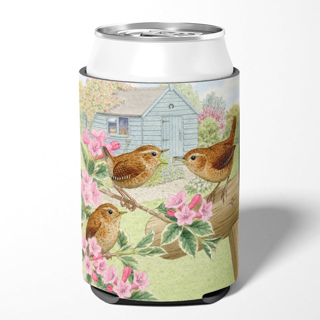 Wrens by Sarah Adams Can or Bottle Hugger Cooler Sleeve for Standard 12 oz Cans, Insulated Foam Beer & Soda Can Hugger Reusable