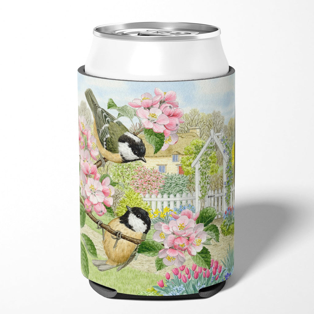 Coal Tits by Sarah Adams Can or Bottle Hugger Cooler Sleeve for Standard 12 oz Cans, Insulated Foam Beer & Soda Can Hugger Reusable