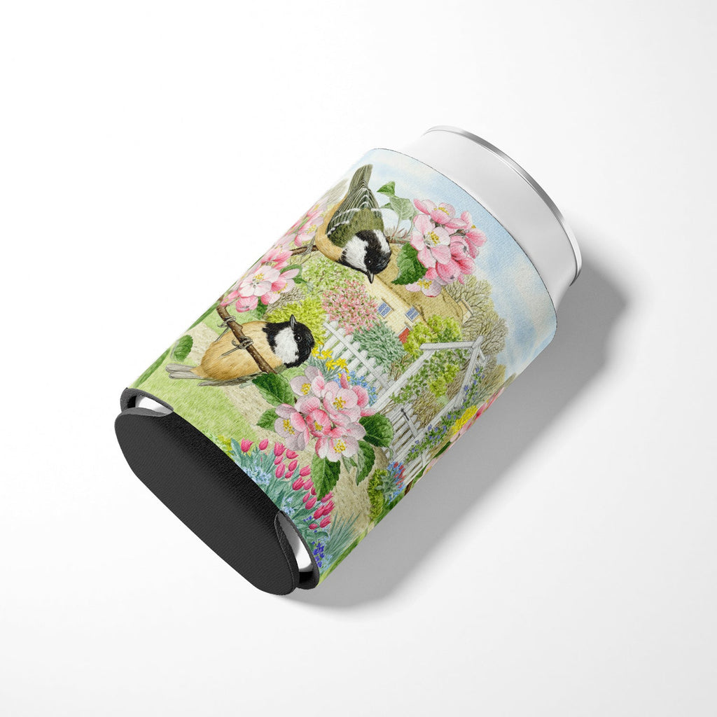 Coal Tits by Sarah Adams Can or Bottle Hugger Cooler Sleeve for Standard 12 oz Cans, Insulated Foam Beer & Soda Can Hugger Reusable