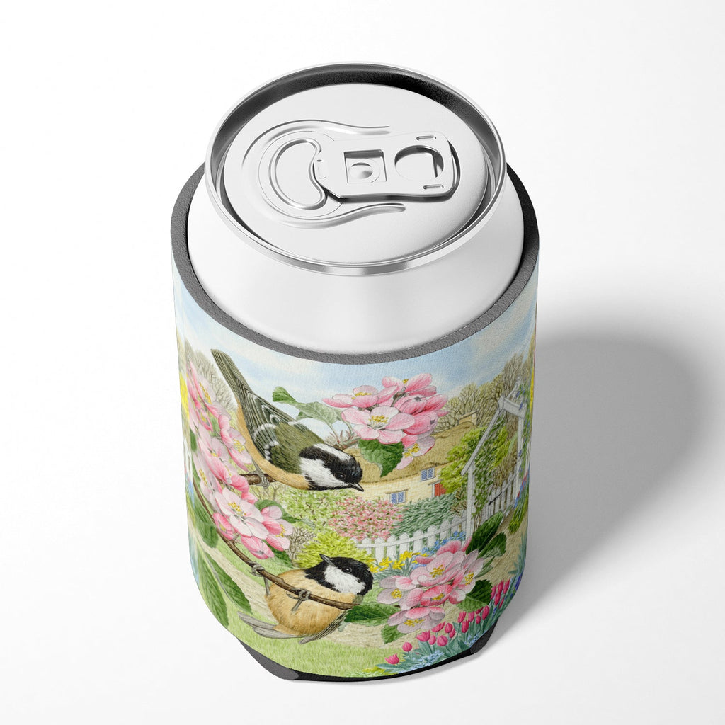 Coal Tits by Sarah Adams Can or Bottle Hugger Cooler Sleeve for Standard 12 oz Cans, Insulated Foam Beer & Soda Can Hugger Reusable