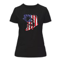 American Flag Fish T-Shirt for Women
