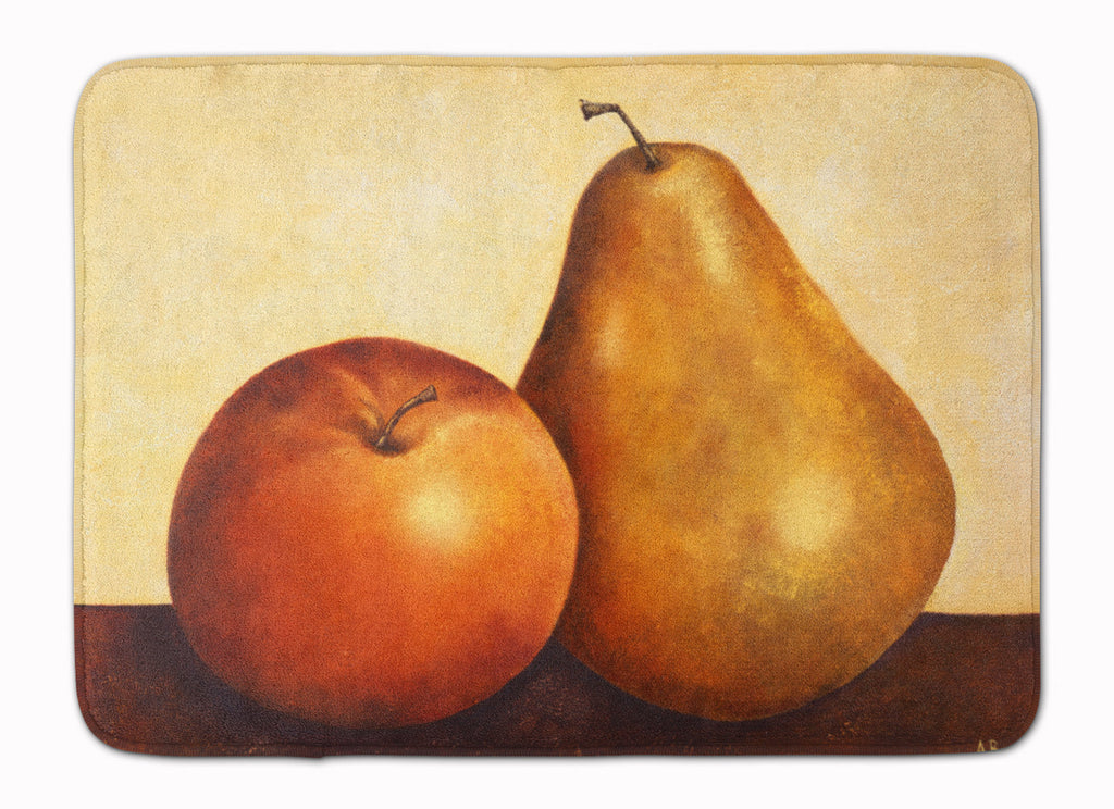 Apple and Pear Memory Foam Kitchen Mat Machine Washable Anti-Fatigue Cushion Comfort Bath or Kitchen Rug