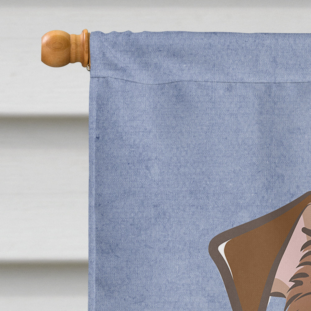 Jack Russell Terrier Welcome House Flag 28x40 Porch Sleeve Pole Decorative Outside Yard Banner Artwork Wall Hanging, Polyester