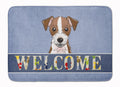Jack Russell Terrier Welcome Memory Foam Kitchen Mat Machine Washable Anti-Fatigue Cushion Comfort Bath or Kitchen Rug
