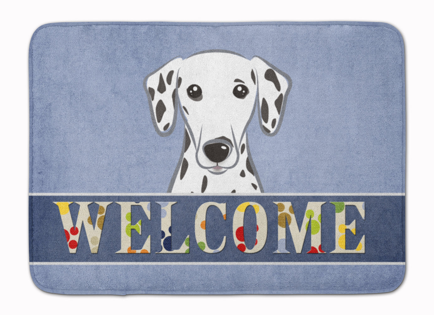Dalmatian Welcome Memory Foam Kitchen Mat Machine Washable Anti-Fatigue Cushion Comfort Bath or Kitchen Rug