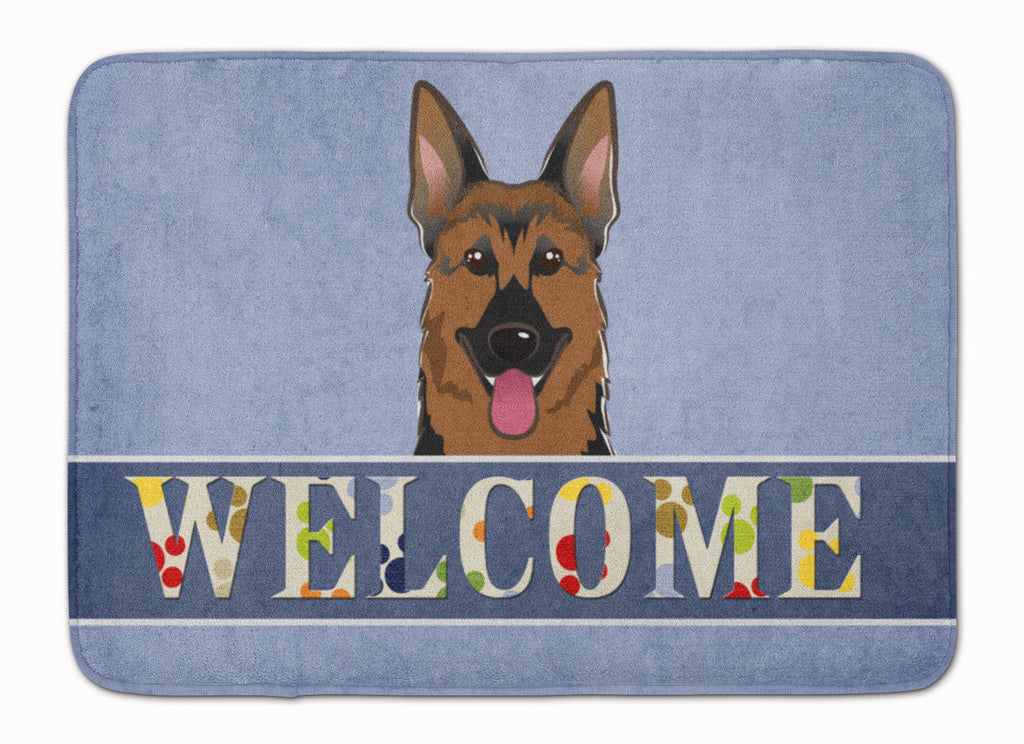 German Shepherd Welcome Memory Foam Kitchen Mat Machine Washable Anti-Fatigue Cushion Comfort Bath or Kitchen Rug