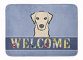 Yellow Labrador Welcome Memory Foam Kitchen Mat Machine Washable Anti-Fatigue Cushion Comfort Bath or Kitchen Rug
