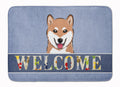 Shiba Inu Welcome Memory Foam Kitchen Mat Machine Washable Anti-Fatigue Cushion Comfort Bath or Kitchen Rug