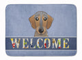 Wirehaired Dachshund Welcome Memory Foam Kitchen Mat Machine Washable Anti-Fatigue Cushion Comfort Bath or Kitchen Rug