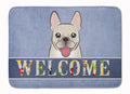 French Bulldog Welcome Memory Foam Kitchen Mat Machine Washable Anti-Fatigue Cushion Comfort Bath or Kitchen Rug