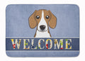 Beagle Welcome Memory Foam Kitchen Mat Machine Washable Anti-Fatigue Cushion Comfort Bath or Kitchen Rug