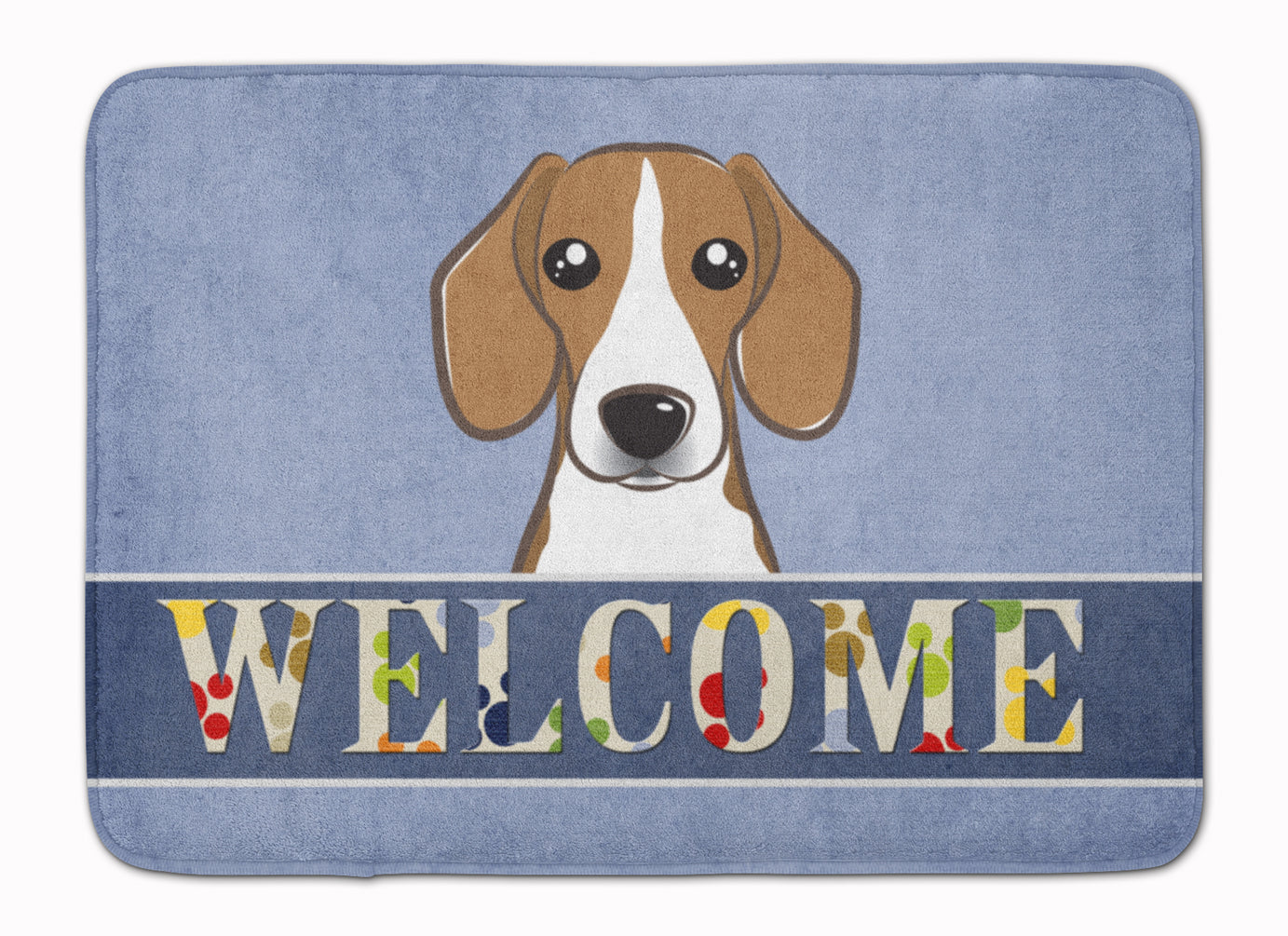 Beagle Welcome Memory Foam Kitchen Mat Machine Washable Anti-Fatigue Cushion Comfort Bath or Kitchen Rug