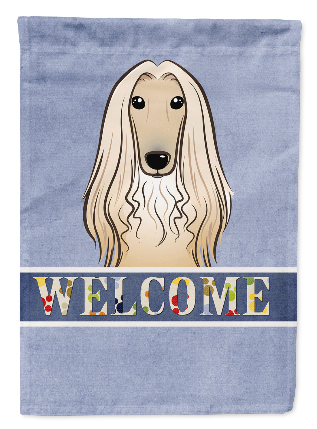 Afghan Hound Welcome Garden Flag Mailbox Decorative Yard Banner Outside Patio Artwork for Flower Beds, Garden Size, Multicolor