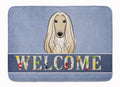 Afghan Hound Welcome Memory Foam Kitchen Mat Machine Washable Anti-Fatigue Cushion Comfort Bath or Kitchen Rug