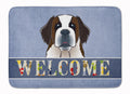 Saint Bernard Welcome Memory Foam Kitchen Mat Machine Washable Anti-Fatigue Cushion Comfort Bath or Kitchen Rug