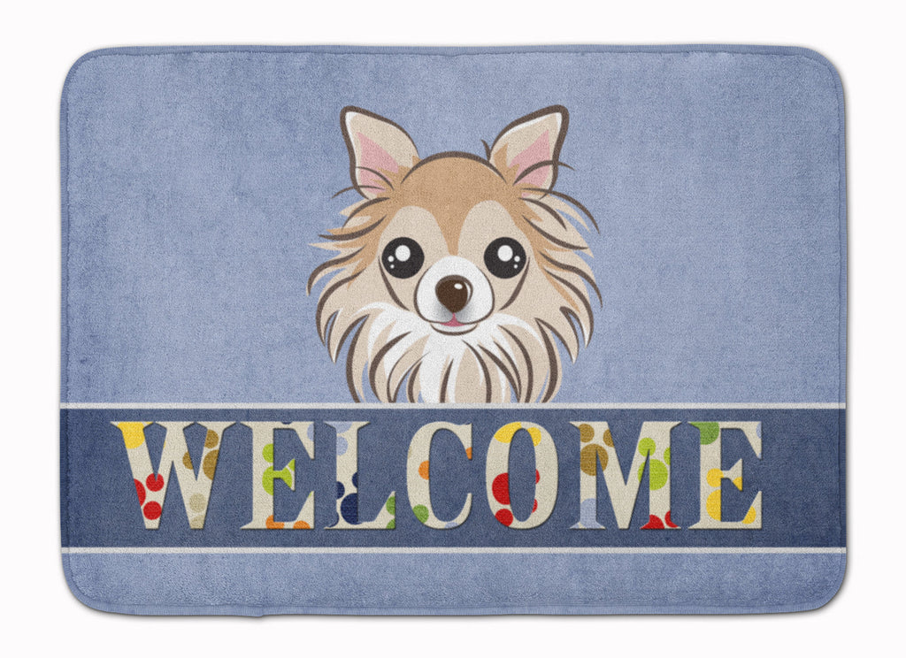 Chihuahua Welcome Memory Foam Kitchen Mat Machine Washable Anti-Fatigue Cushion Comfort Bath or Kitchen Rug
