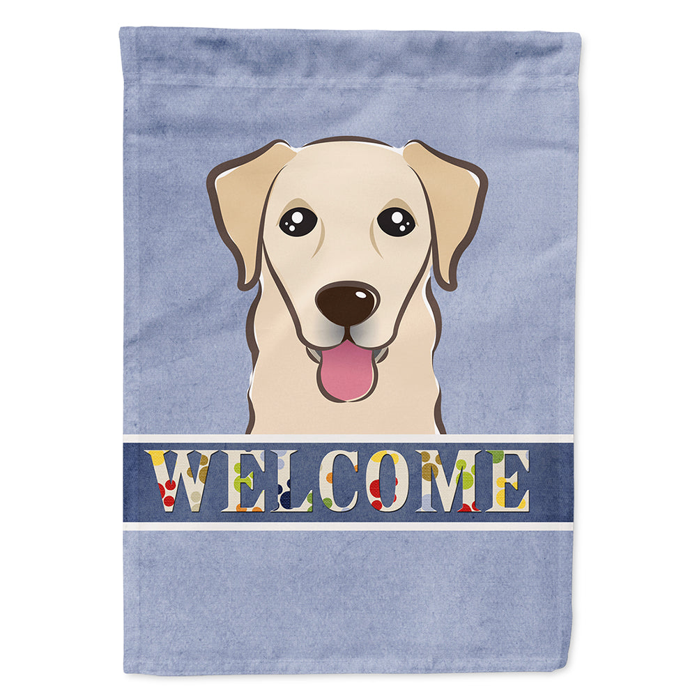 Golden Retriever Welcome House Flag 28x40 Porch Sleeve Pole Decorative Outside Yard Banner Artwork Wall Hanging, Polyester