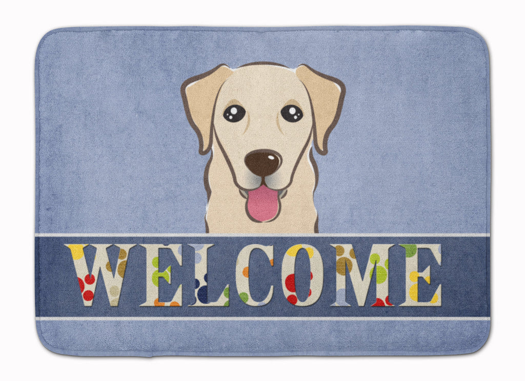 Golden Retriever Welcome Memory Foam Kitchen Mat Machine Washable Anti-Fatigue Cushion Comfort Bath or Kitchen Rug