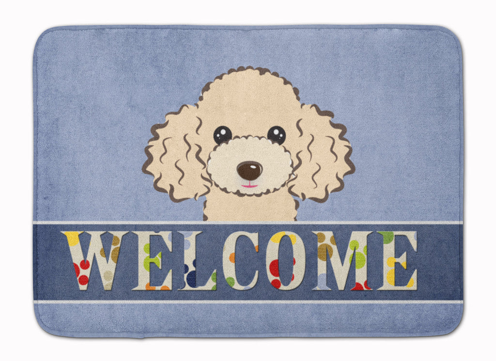 Buff Poodle Welcome Memory Foam Kitchen Mat Machine Washable Anti-Fatigue Cushion Comfort Bath or Kitchen Rug
