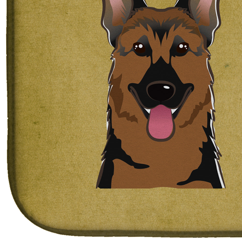 German Shepherd Spoiled Dog Lives Here Dish Drying Mat Absorbent Dish Drying Mat Pad for Kitchen Counter Dish Drainer Mat for Countertop, 14 x 21", Multicolor