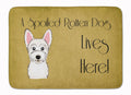 Westie Spoiled Dog Lives Here Memory Foam Kitchen Mat Machine Washable Anti-Fatigue Cushion Comfort Bath or Kitchen Rug