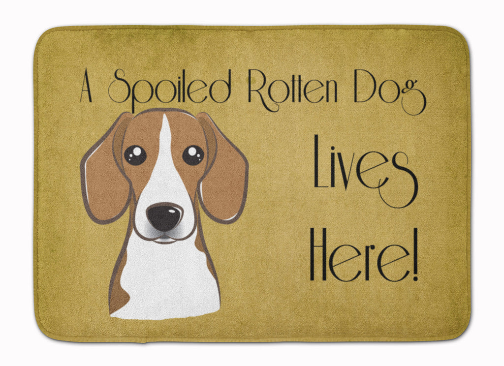 Beagle Spoiled Dog Lives Here Memory Foam Kitchen Mat Machine Washable Anti-Fatigue Cushion Comfort Bath or Kitchen Rug