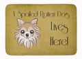 Chihuahua Spoiled Dog Lives Here Memory Foam Kitchen Mat Machine Washable Anti-Fatigue Cushion Comfort Bath or Kitchen Rug