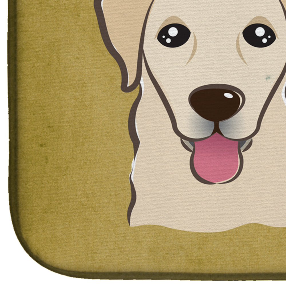 Golden Retriever Spoiled Dog Lives Here Dish Drying Mat Absorbent Dish Drying Mat Pad for Kitchen Counter Dish Drainer Mat for Countertop, 14 x 21", Multicolor