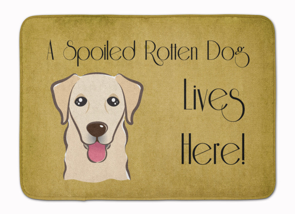 Golden Retriever Spoiled Dog Lives Here Memory Foam Kitchen Mat Machine Washable Anti-Fatigue Cushion Comfort Bath or Kitchen Rug