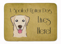 Golden Retriever Spoiled Dog Lives Here Memory Foam Kitchen Mat Machine Washable Anti-Fatigue Cushion Comfort Bath or Kitchen Rug