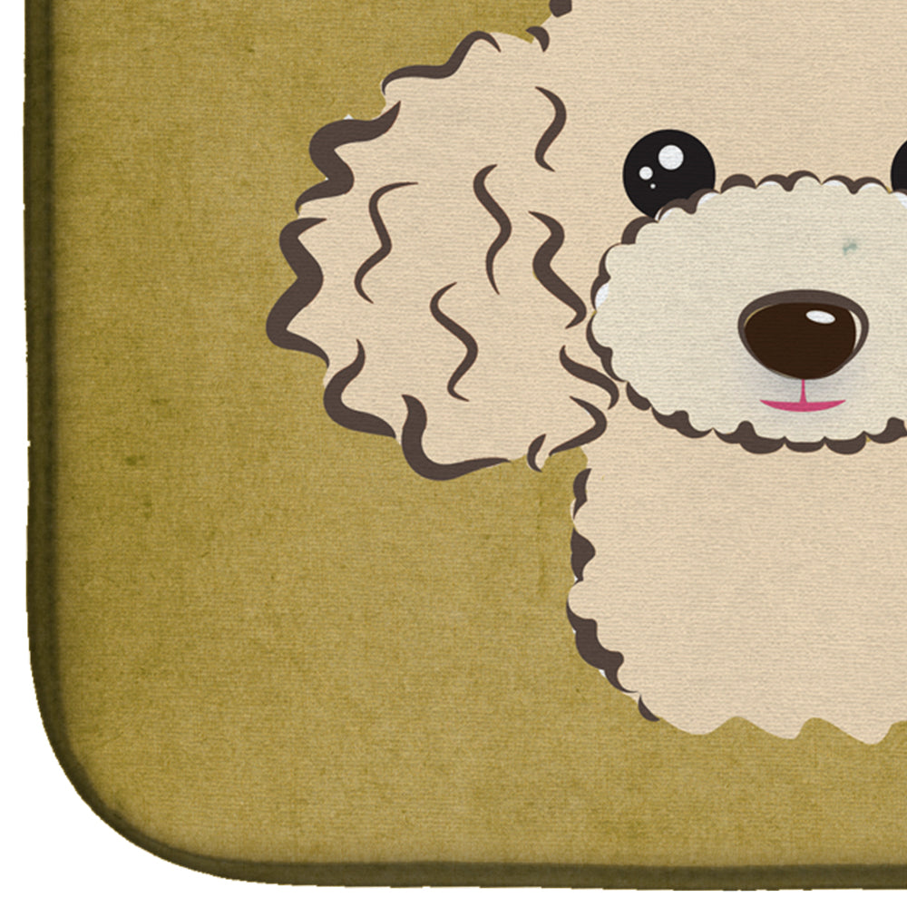 Buff Poodle Spoiled Dog Lives Here Dish Drying Mat Absorbent Dish Drying Mat Pad for Kitchen Counter Dish Drainer Mat for Countertop, 14 x 21", Multicolor