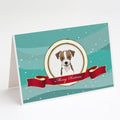 Jack Russell Terrier Merry Christmas Greeting Cards Pack of 8 Blank Cards with Envelopes Whimsical A7 Size 5x7