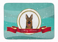 German Shepherd Merry Christmas Memory Foam Kitchen Mat Machine Washable Anti-Fatigue Cushion Comfort Bath or Kitchen Rug