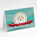 Longhair Creme Dachshund Merry Christmas Greeting Cards Pack of 8 Blank Cards with Envelopes Whimsical A7 Size 5x7
