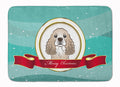 Cocker Spaniel Merry Christmas Memory Foam Kitchen Mat Machine Washable Anti-Fatigue Cushion Comfort Bath or Kitchen Rug