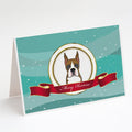 Boxer Merry Christmas Greeting Cards Pack of 8 Blank Cards with Envelopes Whimsical A7 Size 5x7