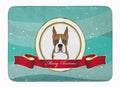 Boxer Merry Christmas Memory Foam Kitchen Mat Machine Washable Anti-Fatigue Cushion Comfort Bath or Kitchen Rug