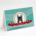 French Bulldog Merry Christmas Greeting Cards Pack of 8 Blank Cards with Envelopes Whimsical A7 Size 5x7