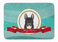 French Bulldog Merry Christmas Memory Foam Kitchen Mat Machine Washable Anti-Fatigue Cushion Comfort Bath or Kitchen Rug