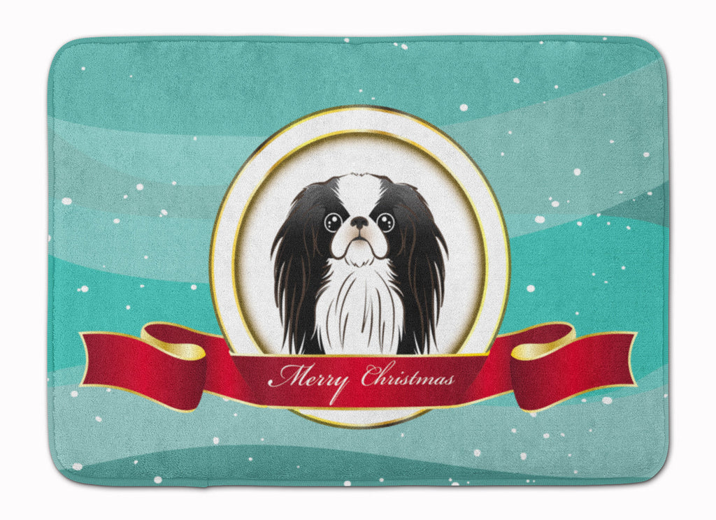 Japanese Chin Merry Christmas Memory Foam Kitchen Mat Machine Washable Anti-Fatigue Cushion Comfort Bath or Kitchen Rug