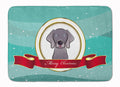 Weimaraner Merry Christmas Memory Foam Kitchen Mat Machine Washable Anti-Fatigue Cushion Comfort Bath or Kitchen Rug