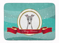 Italian Greyhound Merry Christmas Memory Foam Kitchen Mat Machine Washable Anti-Fatigue Cushion Comfort Bath or Kitchen Rug